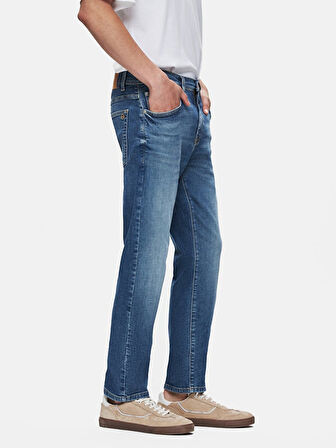 Sawyer P Dar Paça Orta Bel Jean Pantolon