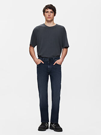 Paul P Düz Paça Orta Bel Jean Pantolon