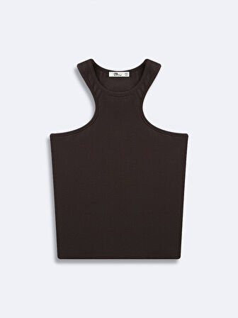 Kolsuz Fitilli Basic Kahve Rengi Atlet