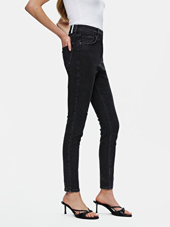 Marcella X Dar Paça Yüksek Bel Jean Pantolon