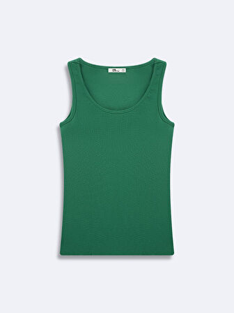 Kolsuz U Yaka Basic Yeşil Atlet