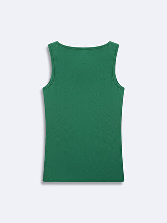 Kolsuz U Yaka Basic Yeşil Atlet