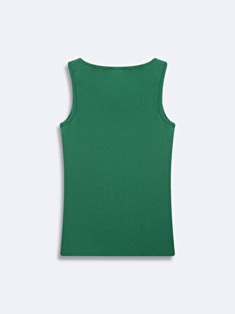 Kolsuz U Yaka Basic Yeşil Atlet