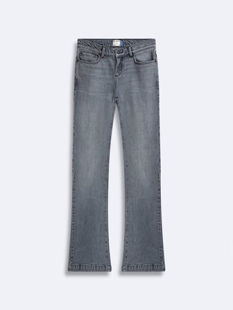 Fallon 400 Orta Bel İspanyol Paça Mid Indigo Jean Pantolon