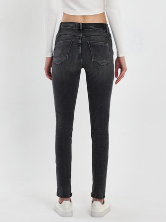 Jonna 100 Dar Paça Yüksek Bel Mid Indigo Jean Pantolon
