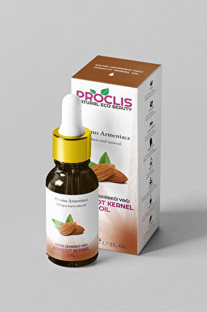 PROCLİS Kayısı Çekirdeği Yağı %100 Doğal Bitkisel Sabit Yağ, Apricot Kernel Oil, Prunus Armeniaca 50 ml