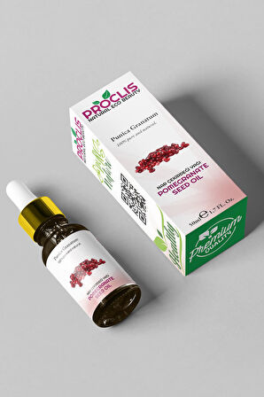 PROCLİS Nar Çekirdeği Yağı %100 Doğal Bitkisel Sabit Yağ, Pomegranate Seed Oil, Punica Granatum 50 ml