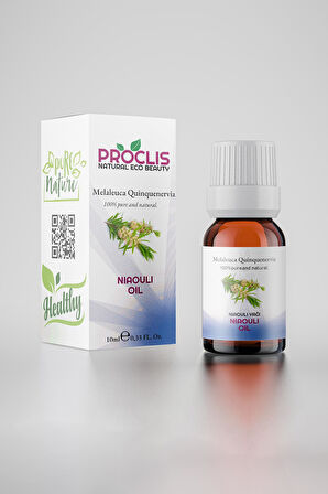 PROCLİS Nioli Uçucu Yağı, %100 Doğal, Saf Seyreltilmemiş Nioli Oil, 10 ml Sprey Başlıklı