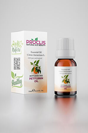 PROCLİS Petitgrain Yağı, %100 Doğal Uçucu Yağ, Petitgrain Oil 10ml Sprey Başlıklı