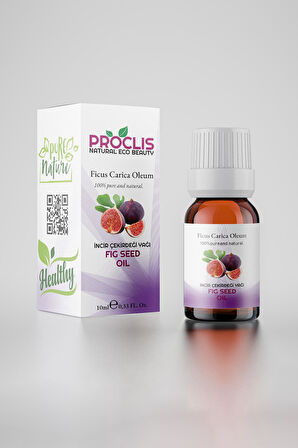 PROCLİS Soğuk Sıkım İncir Çekirdeği Yağı, %100 Doğal Sabit Yağ, Fig Seed Oil 10 ml