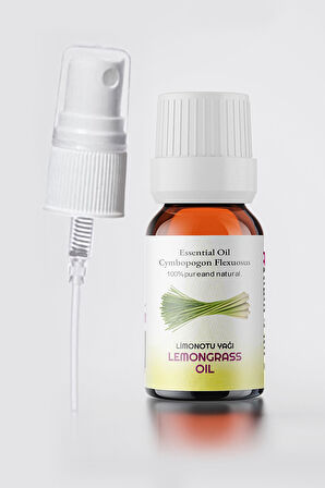 PROCLİS Limonotu Yağı, %100 Doğal Uçucu Yağ, Lemongrass Oil 10 ml Sprey Başlıklı