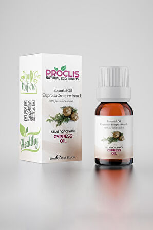 PROCLİS Selvi Ağacı Yağı, %100 Doğal Uçucu Yağ Cypress Oil 10 ml Sprey Başlıklı