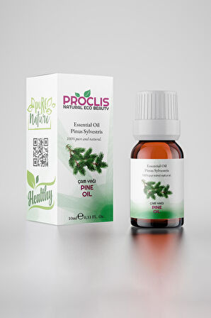 PROCLİS Çam Yağı, %100 Doğal Uçucu Yağ, Pine Oil 10 ml Sprey Başlıklı