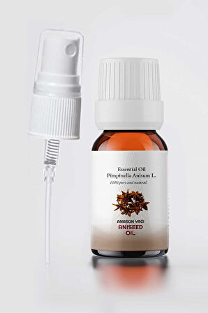 PROCLİS %100 Doğal, Saf Anason Yağı, Cam Şişe 10 ml Sprey Başlıklı