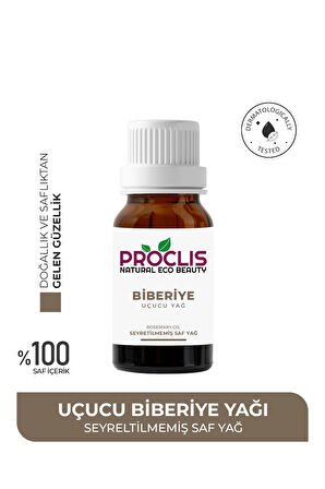 PROCLİS %100 Doğal Biberiye Yağı - Saf Biberiye Uçucu Yağı 10ml Sprey Başlıklı
