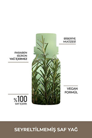 PROCLİS %100 Doğal Biberiye Yağı - Saf Biberiye Uçucu Yağı 10ml Sprey Başlıklı
