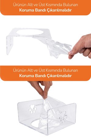 Tekli Dekoratif Kedi Ve Küçük Irk Köpekler İçin Mama Veya Su Kabı Paspas Hediyeli