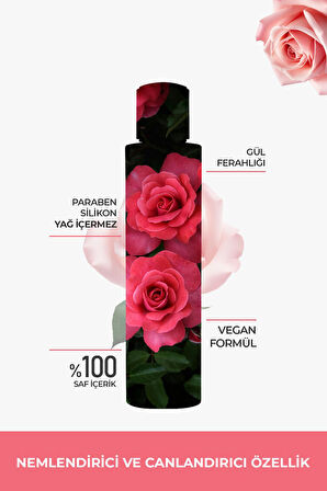 Gül Suyu Gözenek Sıkılaştırıcı Aydınlatıcı Ve Arındırıcı Tonik %100 Doğal Ve Saf 100 ml