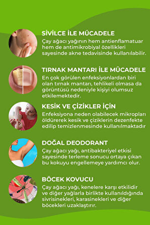 Akne Seti - Çay Ağacı Yağı 10 ml, Sarı Kantaron Yağı 50 ml 2'li Set