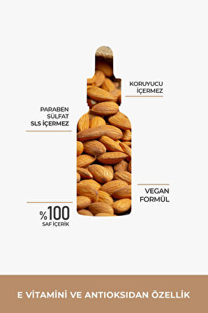 PROCLİS Tatlı Badem Yağı,  Sabit Badem Yağ, Sweet Almond Oil, Prunus Amygdalus Dulcis 30ml