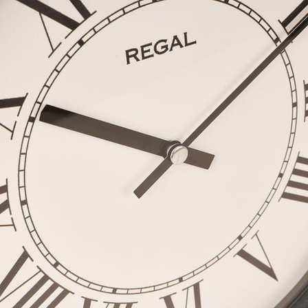 Regal Retro Duvar Saati - Siyah - 29 cm