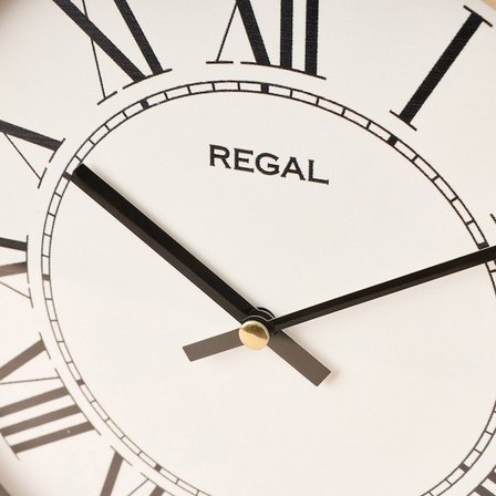 Regal Retro Duvar Saati - Bej - 29 cm