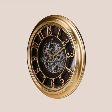 Regal Klik Babil Astro Işıklı Duvar Saati - Gold - 46 cm