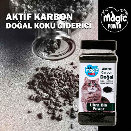 Magic Power Aktif Karbon Kedi Kumu Koku Giderici 120 Gr