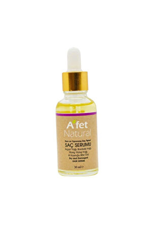 Saç Serumu 30ml Kuru ve Yıpranmış Saçlar - Hair Serum 30ml for Damaged and Dry Hair