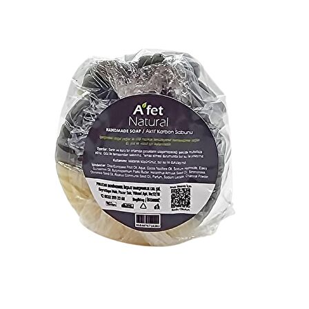 Aktif Karbonlu Sabun 100gr - Soap with Activated Carbon 100gr