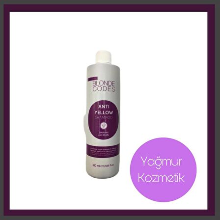 Codes Bonde  Anti yellow Gri saçlar İçin Mor Shampoo 380ml,