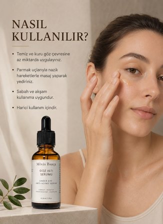  Göz Çevresi Bakım Serumu – 30 ml | Squalane ve Bitkisel Yağlarla Günlük Bakım