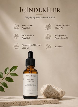  Göz Çevresi Bakım Serumu – 30 ml | Squalane ve Bitkisel Yağlarla Günlük Bakım