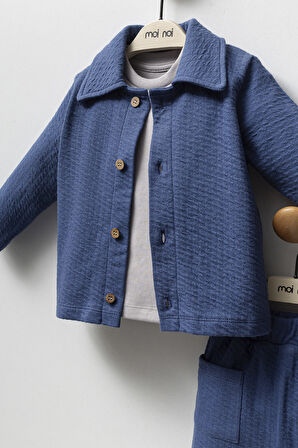 Moi Noi Ceketli Takım MNB5321 Navy Blue