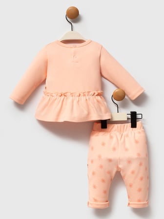 Moi Noi 2Li Baskılı 3-12 Ay Takım - Pudra