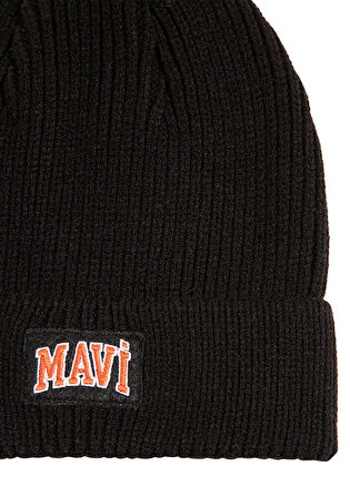 Mavi Logo Baskılı Siyah Bere 1912023-900