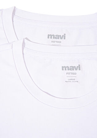 Mavi 2li Bisiklet Yaka Basic Tişört Seti 0611785-622