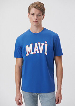 Mavi Logo Baskılı Mavi Tişört 0611711-70895