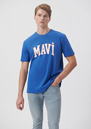 Mavi Logo Baskılı Mavi Tişört 0611711-70895