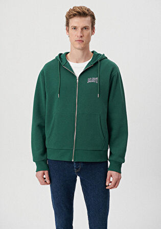 Mavi Logo Baskılı Kapüşonlu Yeşil Sweatshirt 0611715-71874