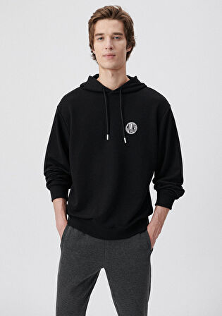 Mavi MVJNS Baskılı Siyah Sweatshirt 0611786-900