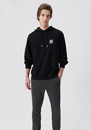 Mavi MVJNS Baskılı Siyah Sweatshirt 0611786-900