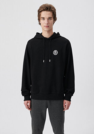 Mavi MVJNS Baskılı Siyah Sweatshirt 0611786-900