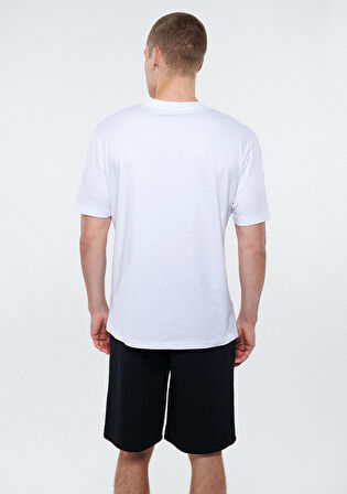 Mavi Logo Baskılı Beyaz Tişört 0611807-620