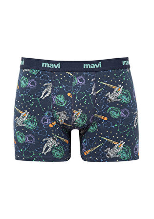 Mavi Baskılı Lacivert Boxer 0910741-70695