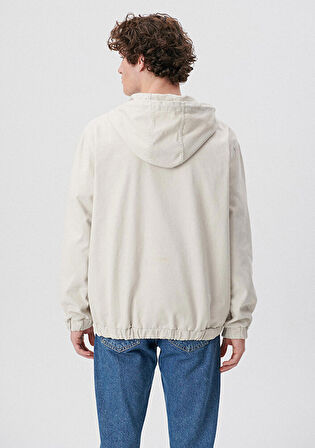 Mavi Kapüşonlu Bej Gömlek 0210709-70134