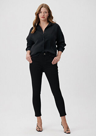 Marli Siyah Jean Pantolon 101339-85945