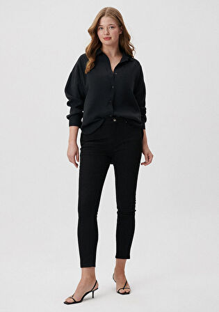 Marli Siyah Jean Pantolon 101339-85945