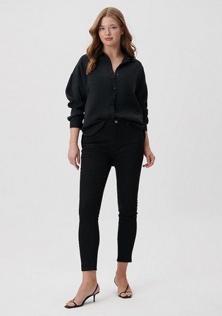 Marlie Everyday Siyah Jean Pantolon 101339-85945