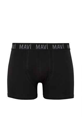 Mavi 3lü Siyah Baskılı Boxer Seti 0911220-900